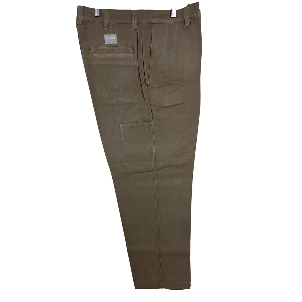 Columbia‎ Utility Pants Mens 36x30 Brown Granite Cloth Cargo 100% Cotton A24